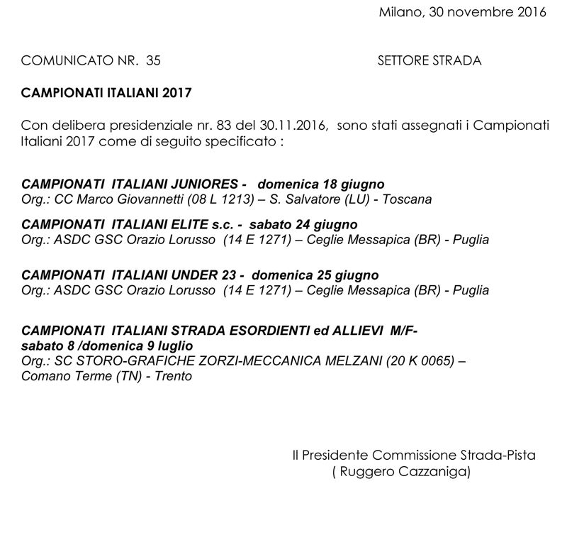 Campionato Italiano 2017